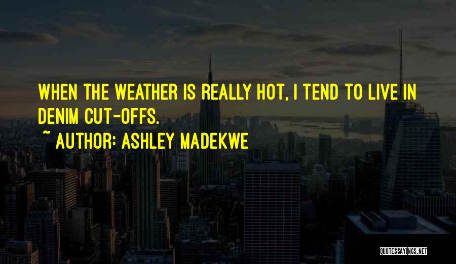 The Hot Weather Quotes By Ashley Madekwe