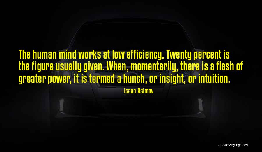 The Human Mind Power Quotes By Isaac Asimov