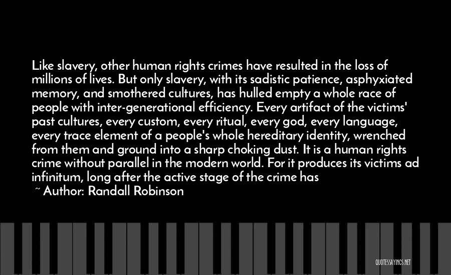 The Human Rights Quotes By Randall Robinson