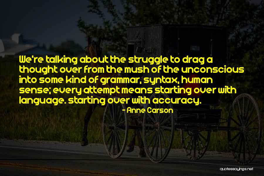 The Human Struggle Quotes By Anne Carson