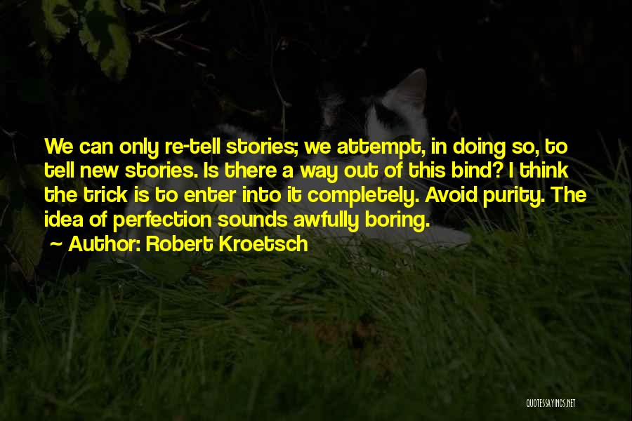 The Idea Of Perfection Quotes By Robert Kroetsch