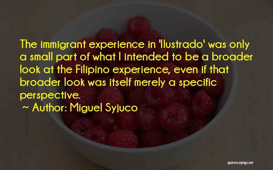 The Immigrant Experience Quotes By Miguel Syjuco