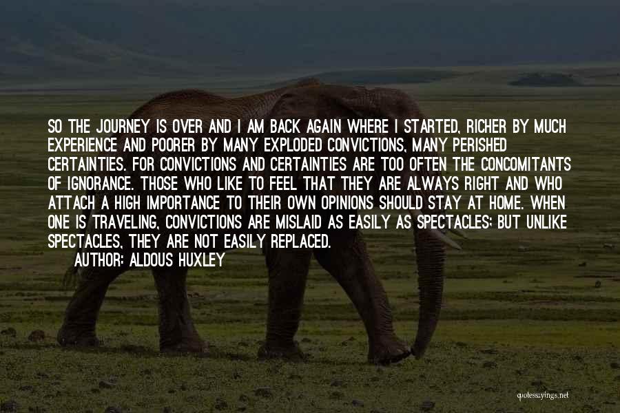 The Importance Of Travel Quotes By Aldous Huxley