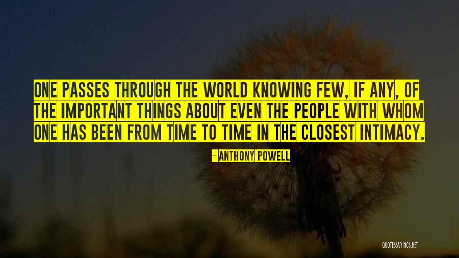 The Important Things Quotes By Anthony Powell The Important Things Quotes By Anthony Powell