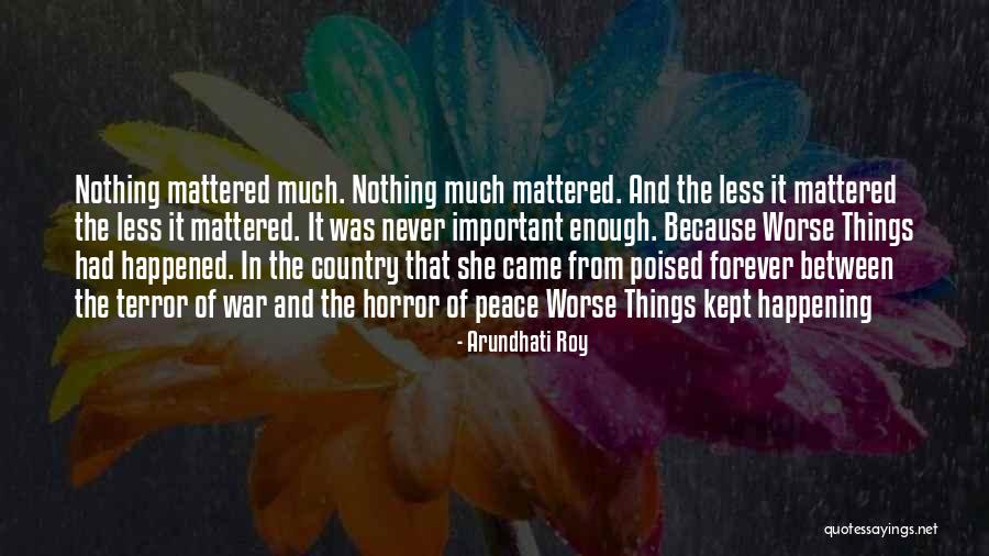 The Important Things Quotes By Arundhati Roy The Important Things Quotes By Arundhati Roy