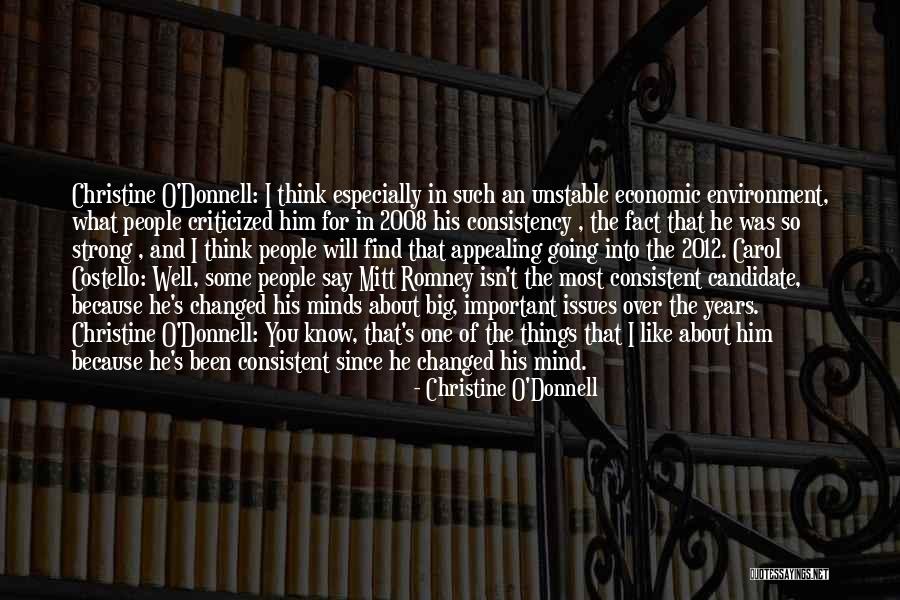 The Important Things Quotes By Christine O'Donnell The Important Things Quotes By Christine O'Donnell