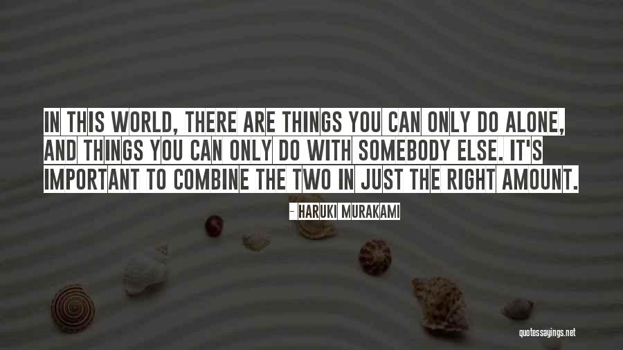 The Important Things Quotes By Haruki Murakami The Important Things Quotes By Haruki Murakami