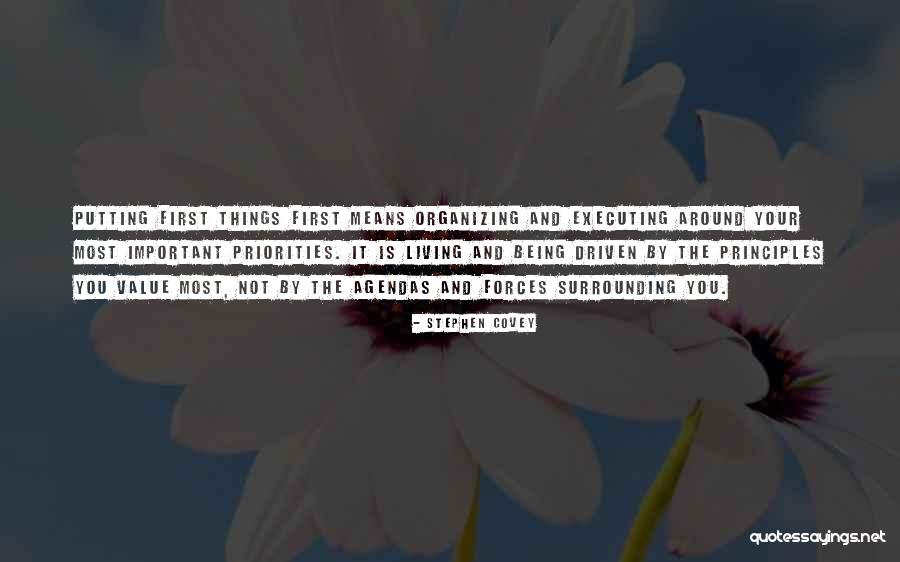 The Important Things Quotes By Stephen Covey The Important Things Quotes By Stephen Covey