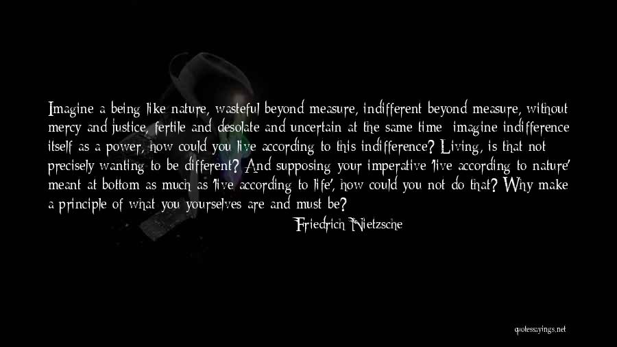 The Indifference Of Nature Quotes By Friedrich Nietzsche