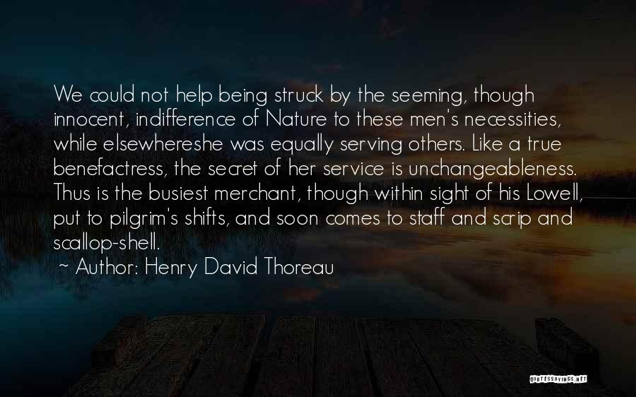 The Indifference Of Nature Quotes By Henry David Thoreau