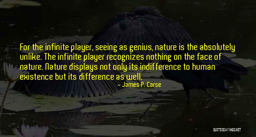 The Indifference Of Nature Quotes By James P. Carse