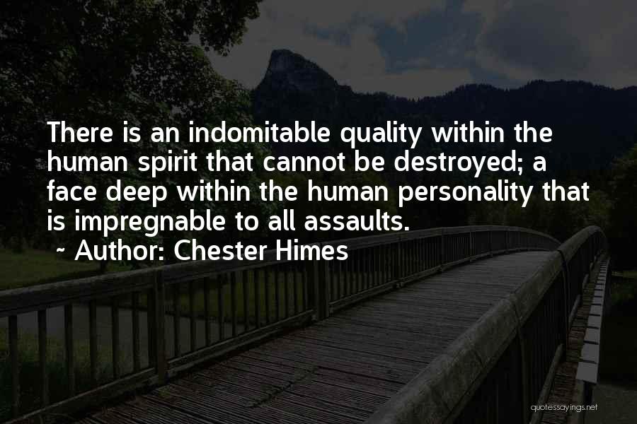 The Indomitable Human Spirit Quotes By Chester Himes