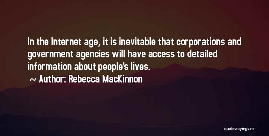 The Inevitable Quotes By Rebecca MacKinnon