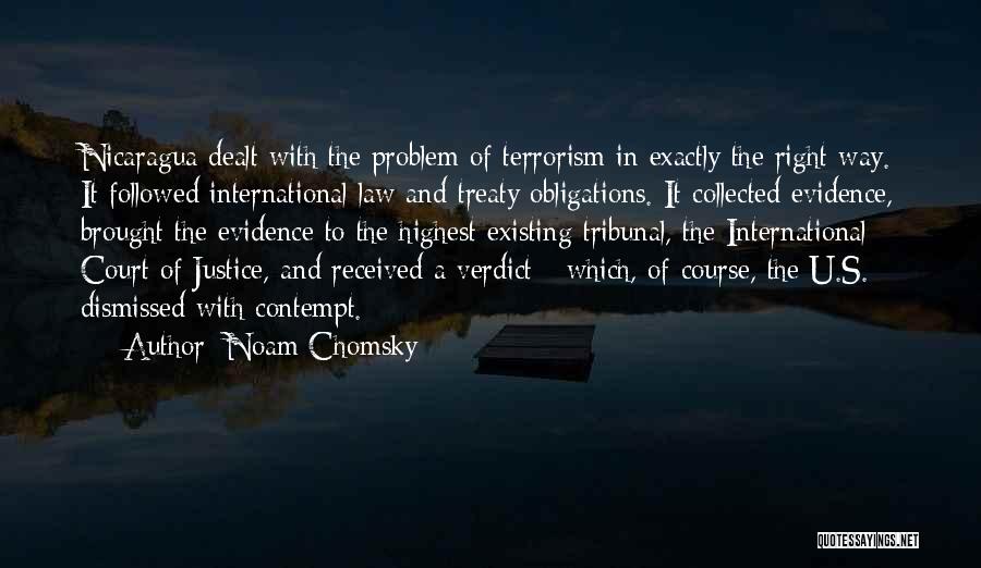 The International Court Of Justice Quotes By Noam Chomsky