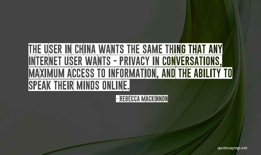 The Internet And Privacy Quotes By Rebecca MacKinnon