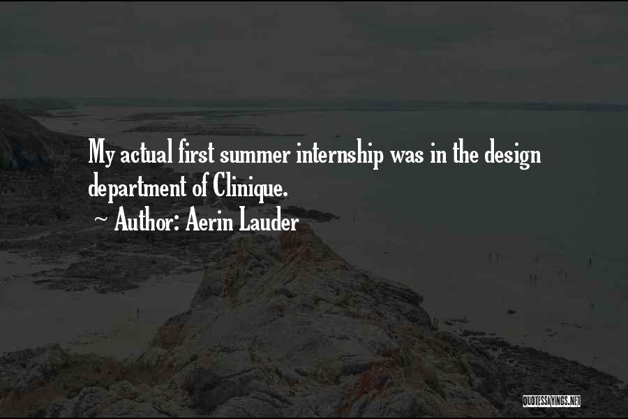 The Internship Quotes By Aerin Lauder