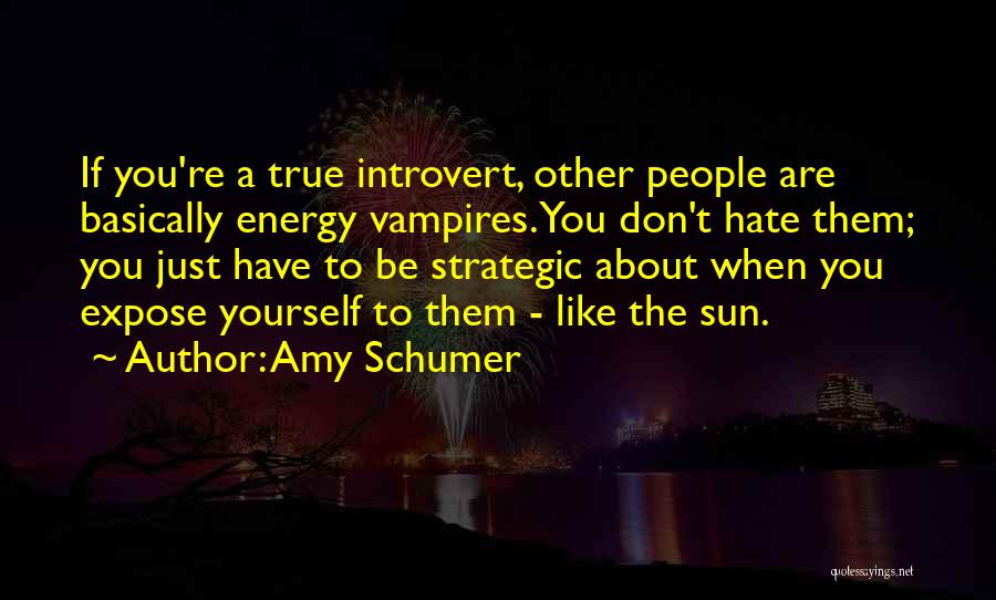 The Introvert's Way Quotes By Amy Schumer