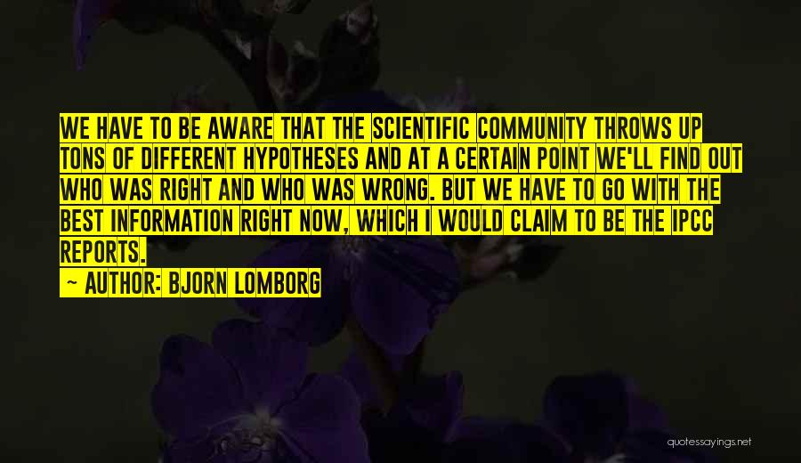 The Ipcc Quotes By Bjorn Lomborg