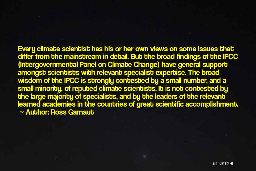 The Ipcc Quotes By Ross Garnaut