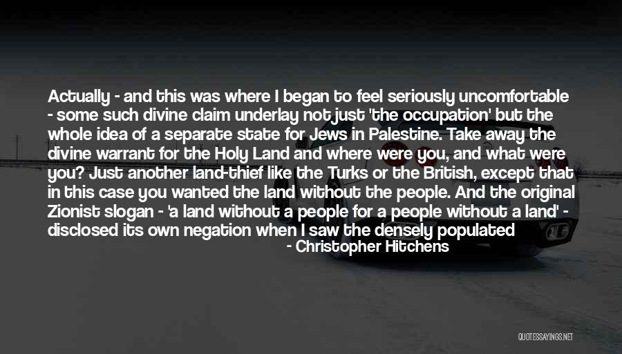 The Israeli Palestinian Conflict Quotes By Christopher Hitchens