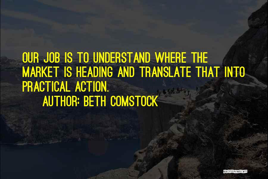 The Job Market Quotes By Beth Comstock