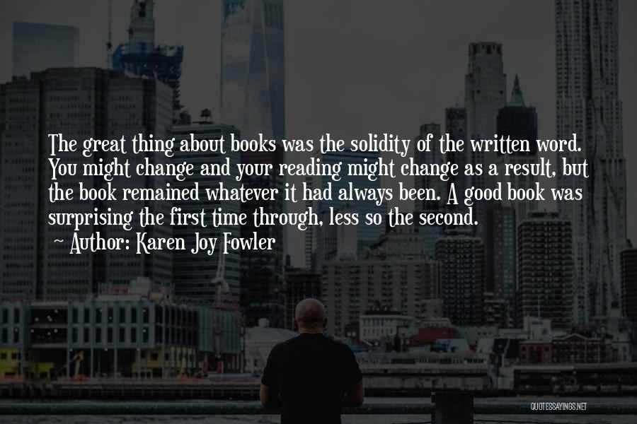 The Joy Of Reading Quotes By Karen Joy Fowler