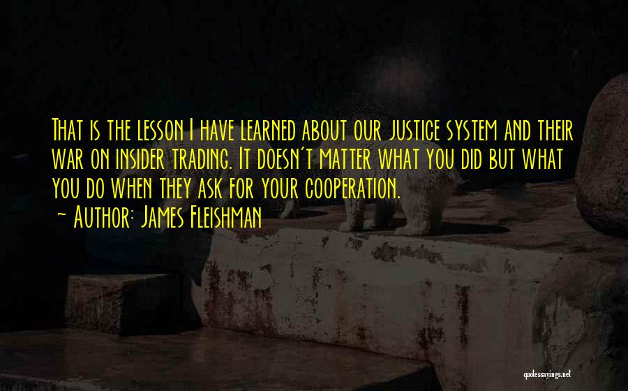 The Justice System Quotes By James Fleishman