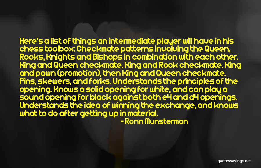 The King In Chess Quotes By Ronn Munsterman