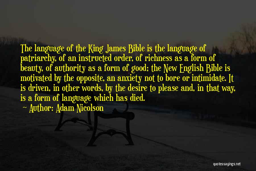 The King James Bible Quotes By Adam Nicolson