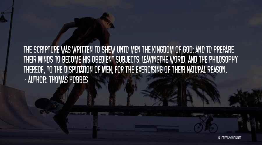 The Kingdom Of God From The Bible Quotes By Thomas Hobbes