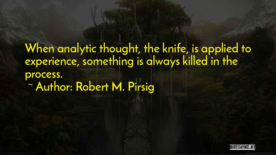The Knife That Killed Me Quotes By Robert M. Pirsig