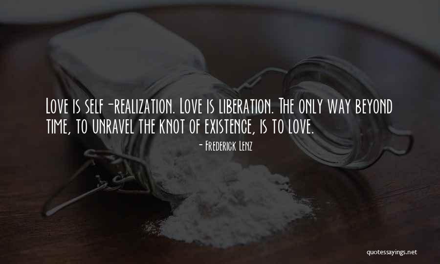 The Knot Love Quotes By Frederick Lenz