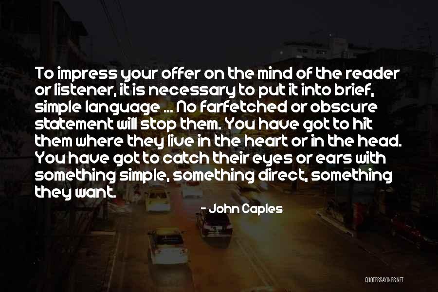 The Language Of Eyes Quotes By John Caples The Language Of Eyes Quotes By John Caples