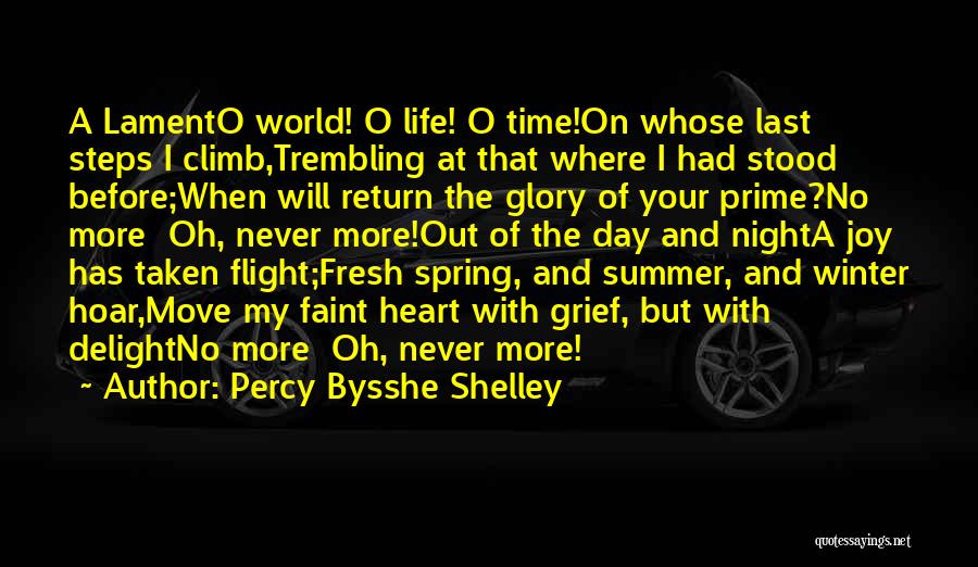 The Last Day Of My Life Quotes By Percy Bysshe Shelley