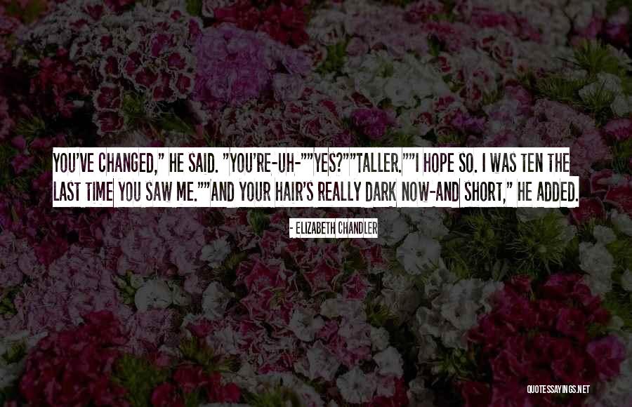 The Last Time I Saw You Quotes By Elizabeth Chandler The Last Time I Saw You Quotes By Elizabeth Chandler