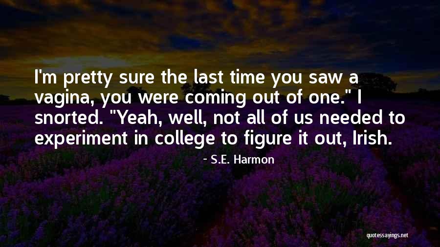The Last Time I Saw You Quotes By S.E. Harmon The Last Time I Saw You Quotes By S.E. Harmon