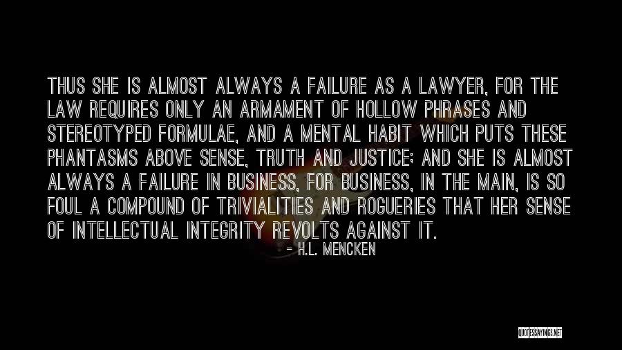 The Law And Justice Quotes By H.L. Mencken