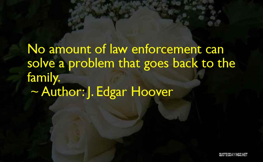 The Law Enforcement Quotes By J. Edgar Hoover