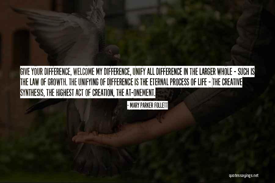 The Law Of Growth Quotes By Mary Parker Follett The Law Of Growth Quotes By Mary Parker Follett