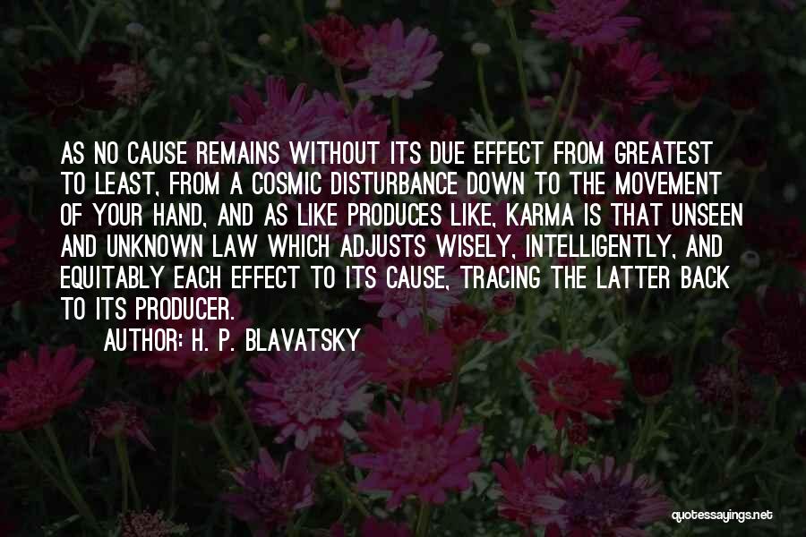 The Law Of Karma Quotes By H. P. Blavatsky