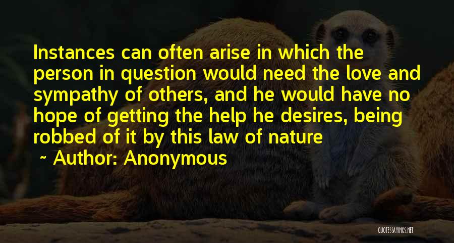 The Law Of Nature Quotes By Anonymous