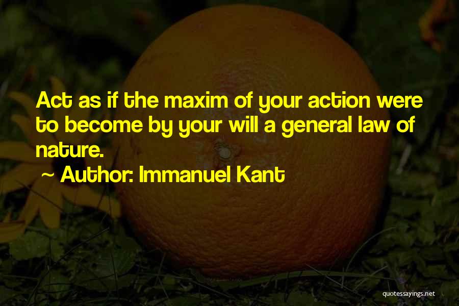 The Law Of Nature Quotes By Immanuel Kant