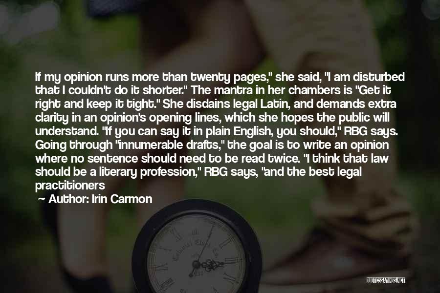 The Law Profession Quotes By Irin Carmon