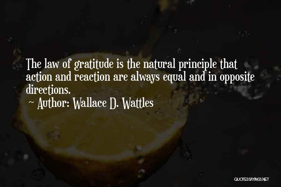 The Law Quotes By Wallace D. Wattles