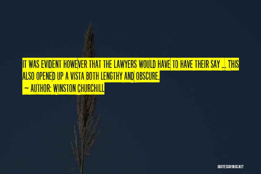 The Lawyers Quotes By Winston Churchill