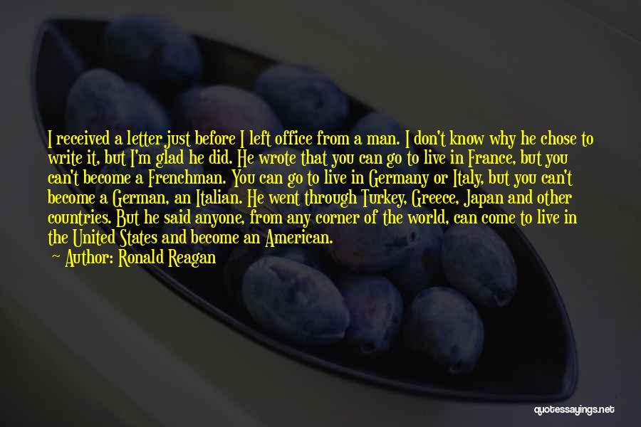 The Letter G Quotes By Ronald Reagan