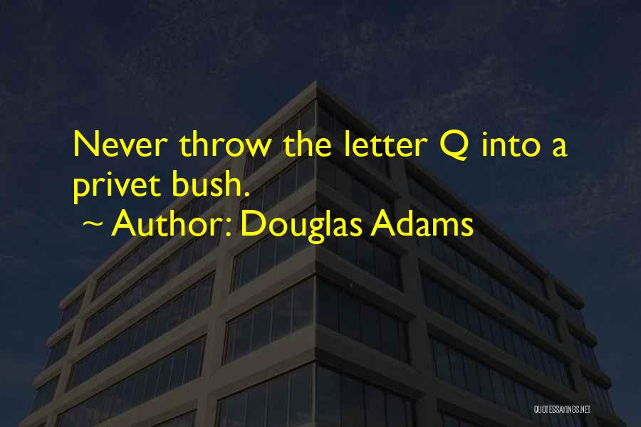 The Letter Q Quotes By Douglas Adams