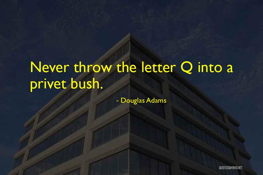 The Letter Q Quotes By Douglas Adams