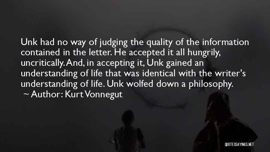 The Letter Writer Quotes By Kurt Vonnegut