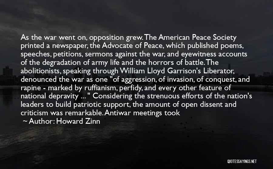 The Liberator Newspaper Quotes By Howard Zinn
